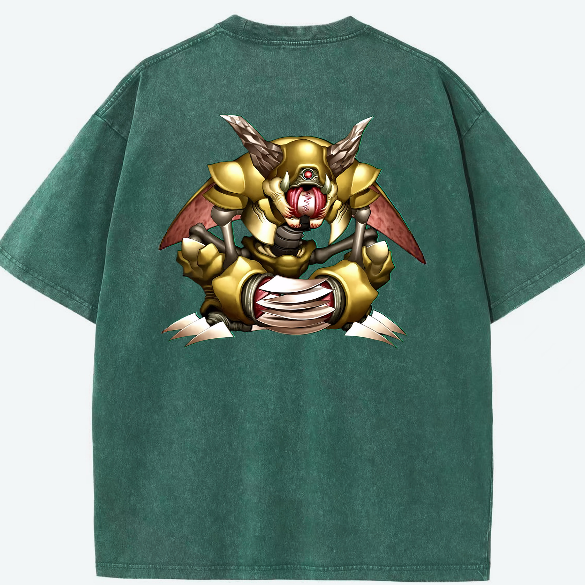 （画像用） 遊☆戯☆王 Yu-Gi-Oh! 綿100% ヴィンテージ風 半袖Tシャツ（背面プリント）